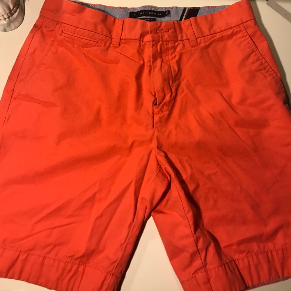 Bright red Tommy Hilfiger shorts