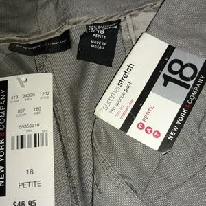 NY&C 18P gray dress pants