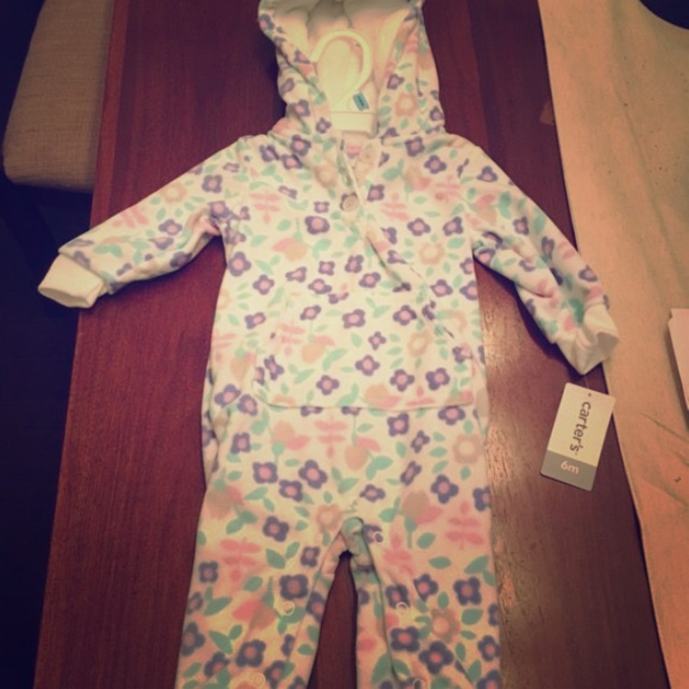 Carter's Fleece Hooded Romper