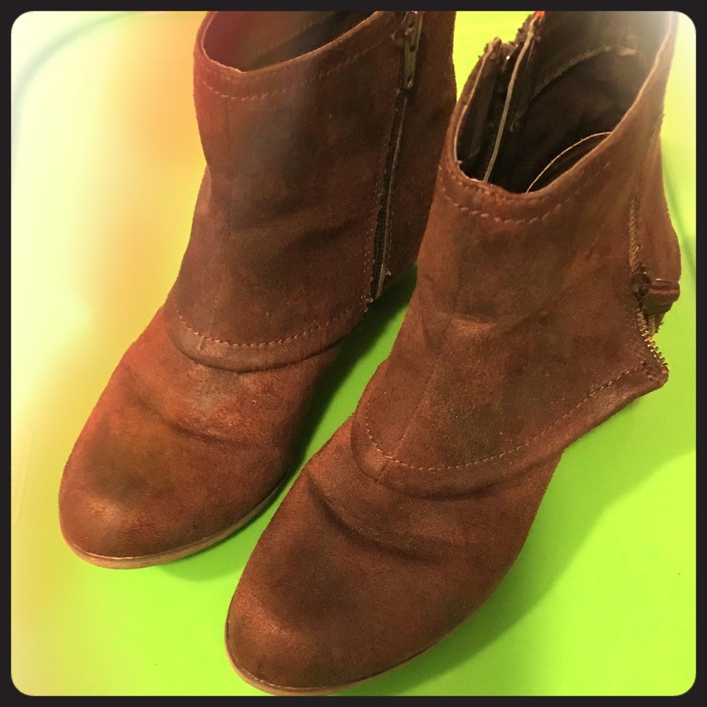 Brown Suede booties