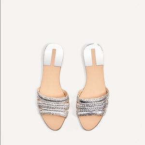 Zara metallic sandals