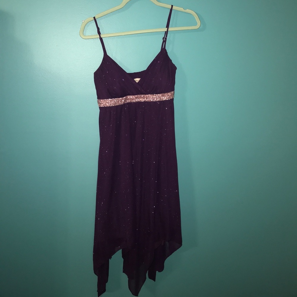 Sparkly purple dress