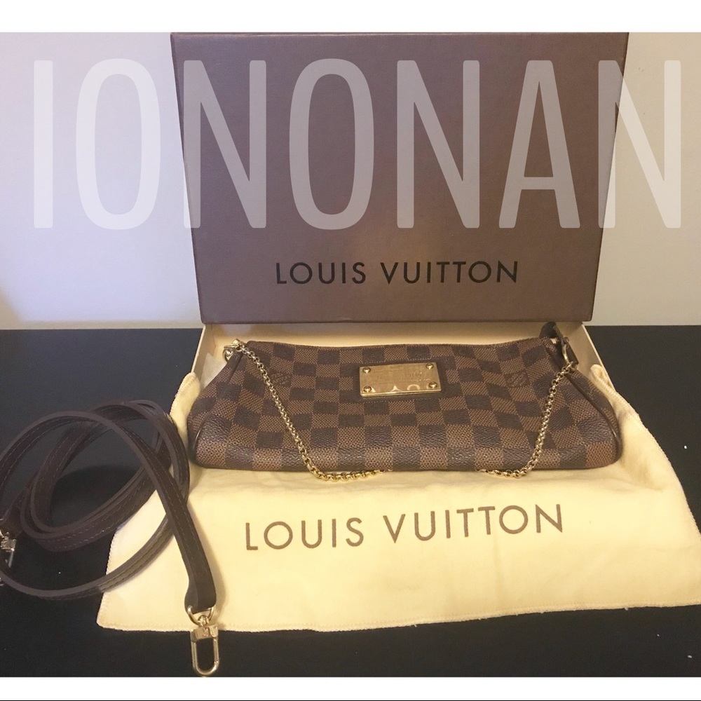 AUTHENTIC Louis Vuitton Damier Eva Clutch