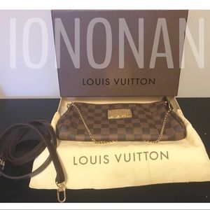 AUTHENTIC Louis Vuitton Damier Eva Clutch