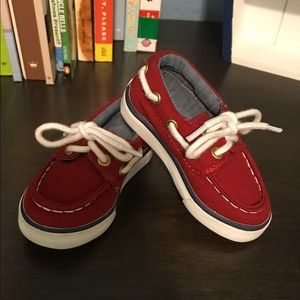 Janie and Jack Red Sailor Shoes