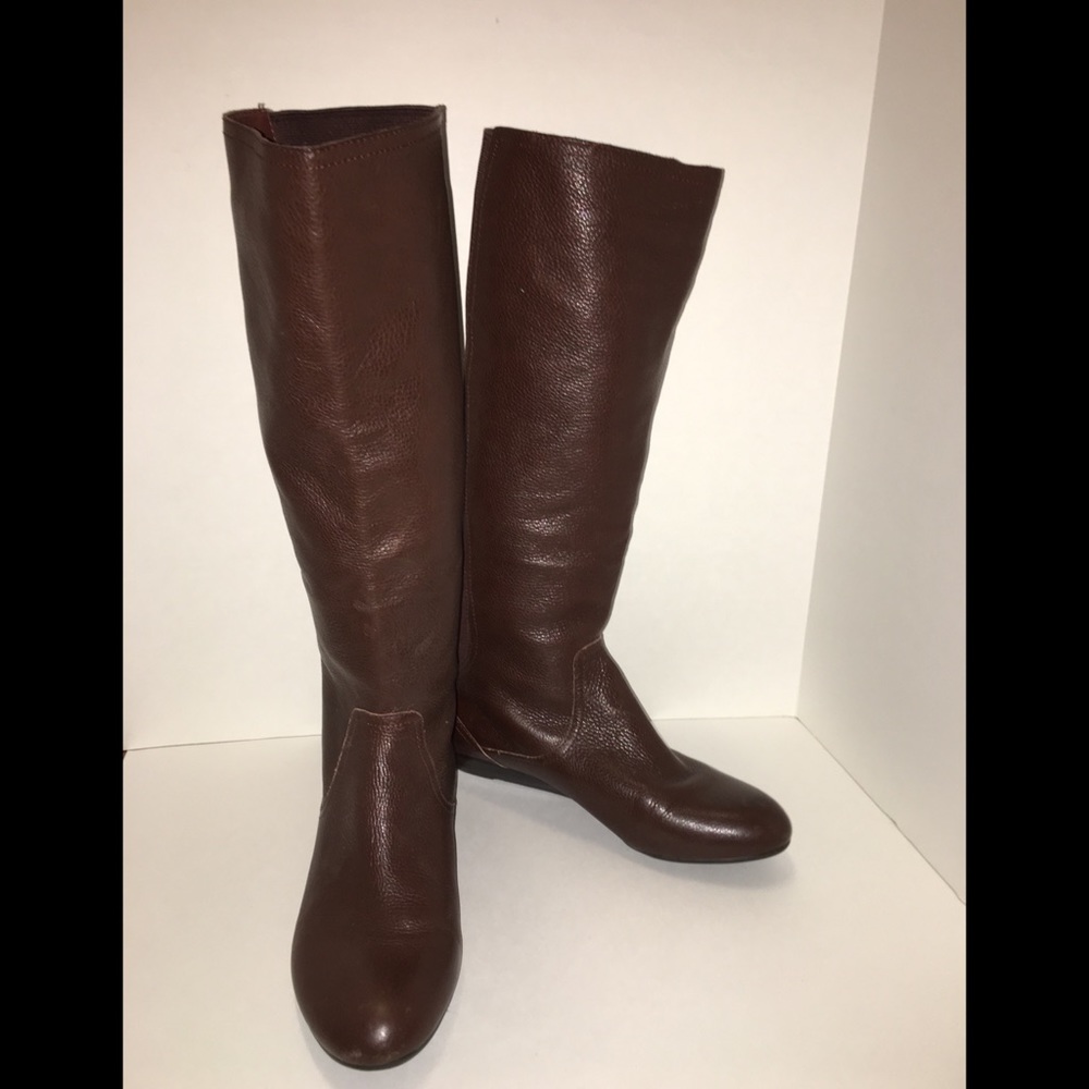 Dark Brown Leather Boots