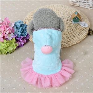 For this winter beautiful pastel pet clothe,