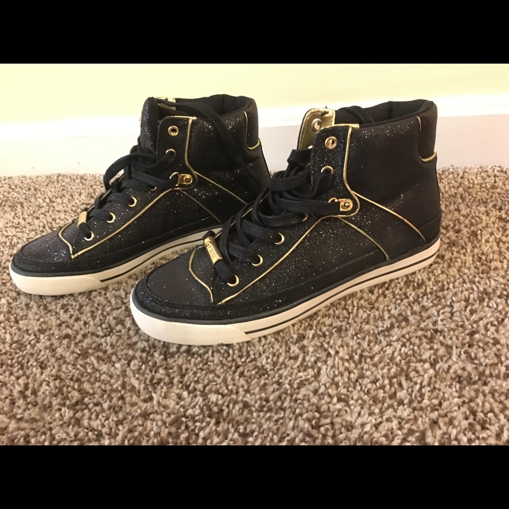 G by Guess black and gold Sneakers