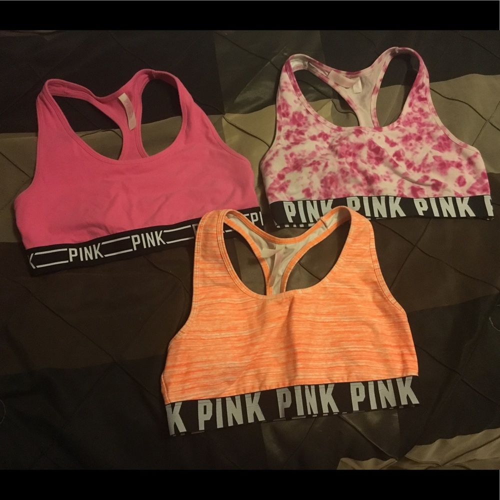 PINK sports bras