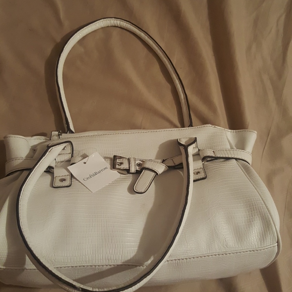 white purse