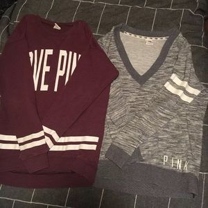 SOLD Two PINK Swearshirts