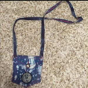 Affliction Denim Crossbody Bag