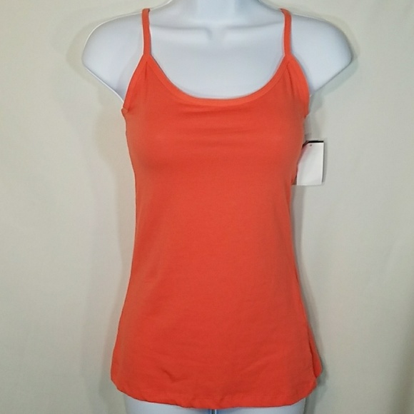 Tops - Cool & comfy coral/peach adjust. strap tank top