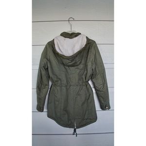 Twill Sherpa Military Coat