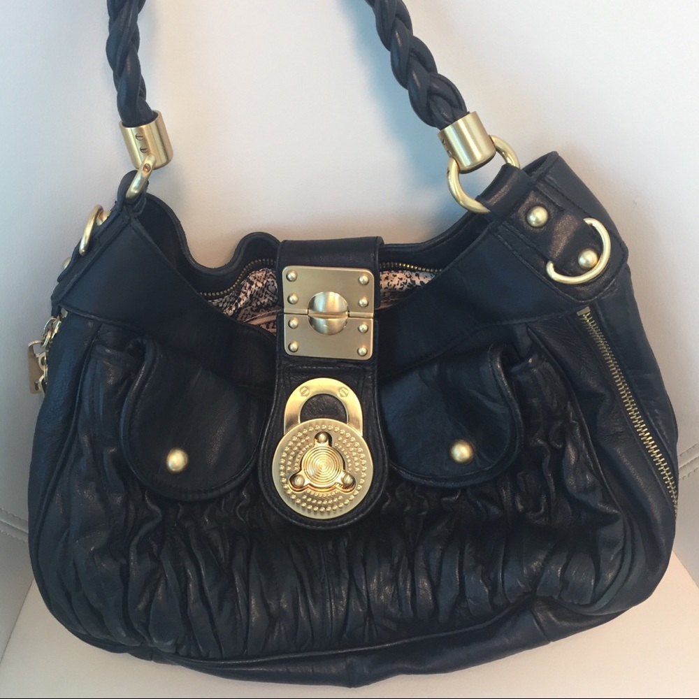 Steven by Steve Madden Leather Buckle Purse