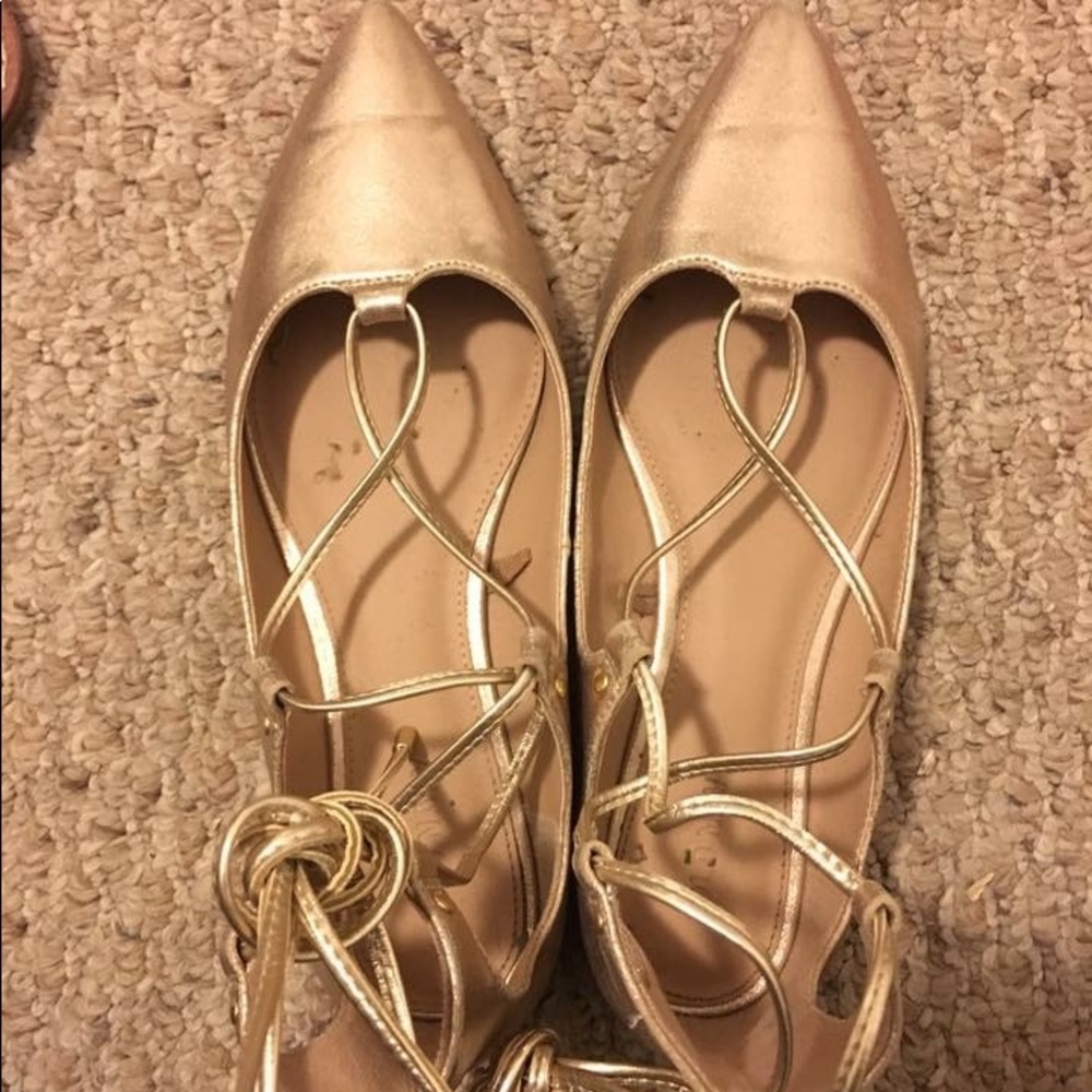 Old navy gold flats
