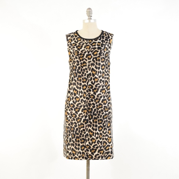 ❌SOLD❌NWT J.Crew Classy Leopard Print Shift Dress - Picture 2 of 6