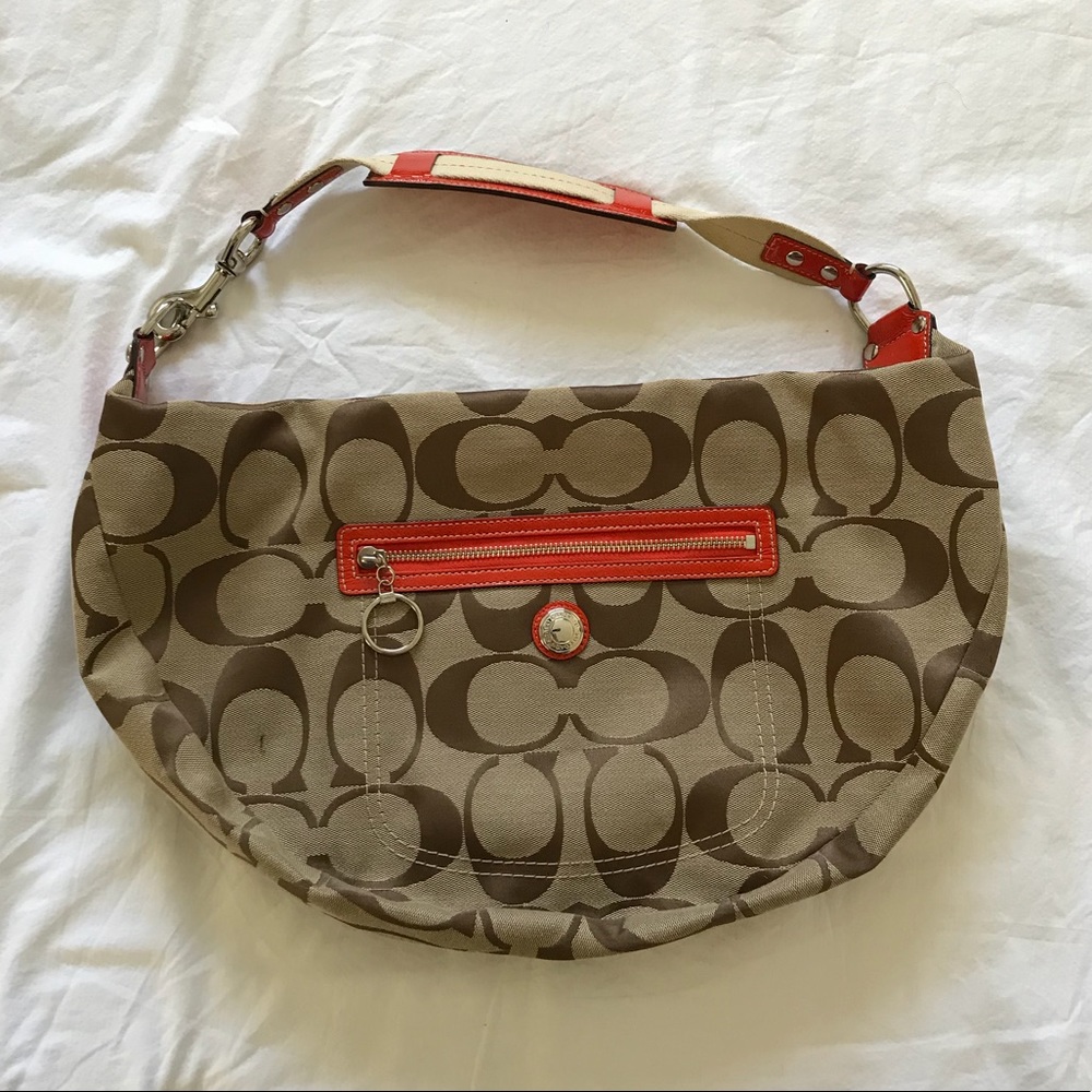 SOLD Coach signature shoulder bag