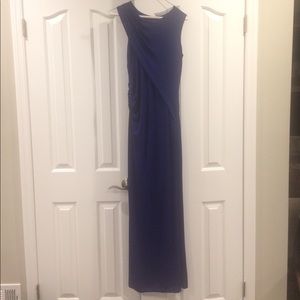 Bcbg navy blue gown worn one time