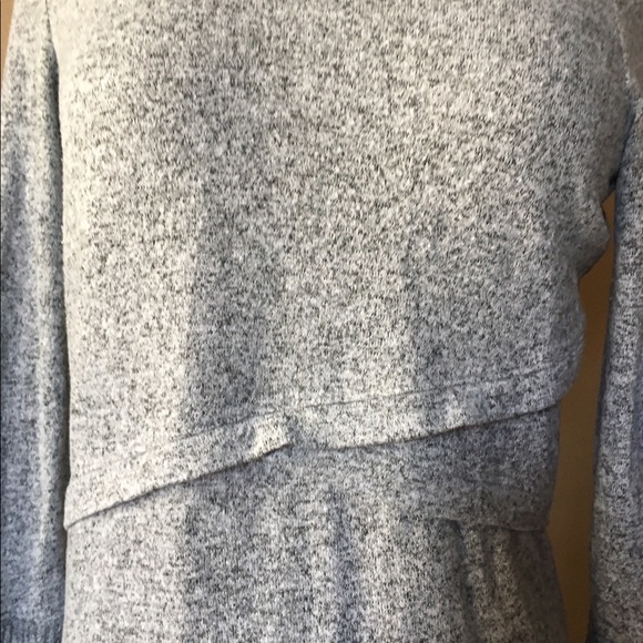 EUC Express Heathered gray sweater dress - Picture 3 of 5