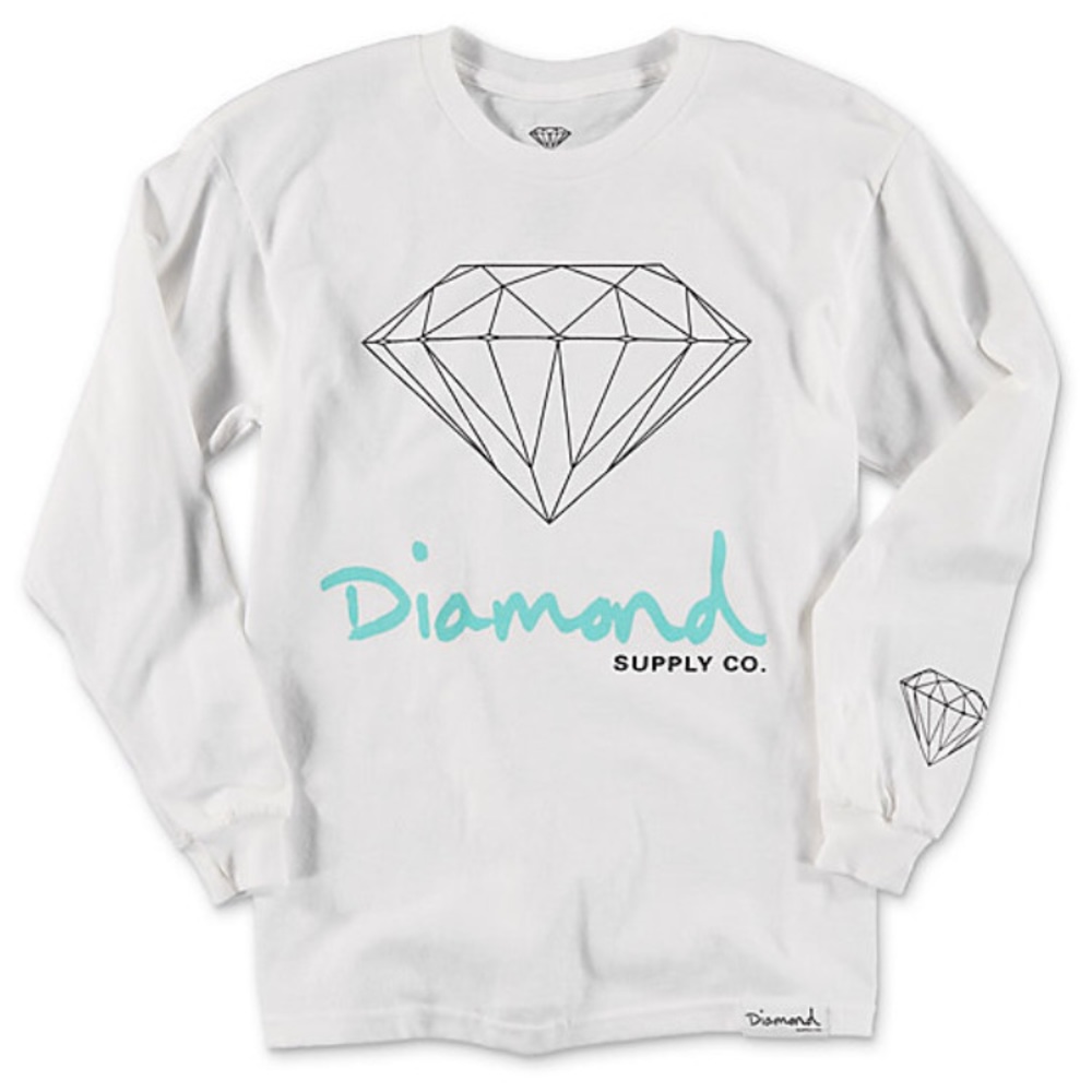 DIAMOND SUPPLY CO LONGSLEEVE BOYS LARGE