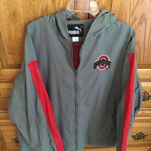 Puma Anorak Windbreaker with hood OSU - mens size