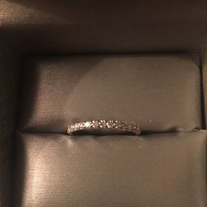 1/4CT TW WG Prong Band 14K