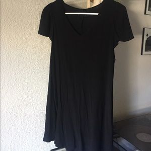 Reformation black mini dress