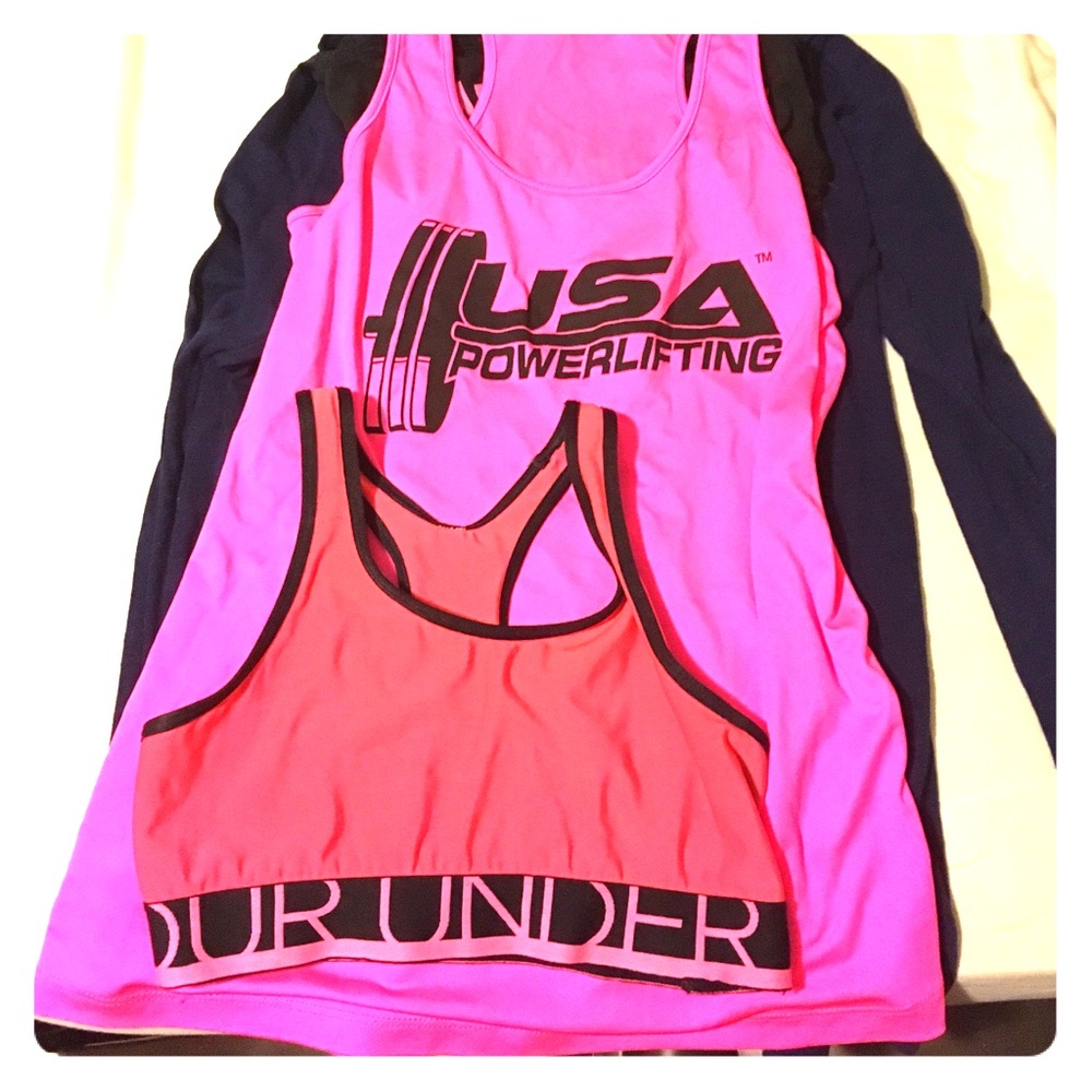 Two piece underarmour workout bundle