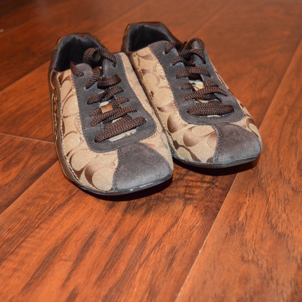 SOLD: Coach brown sneakers