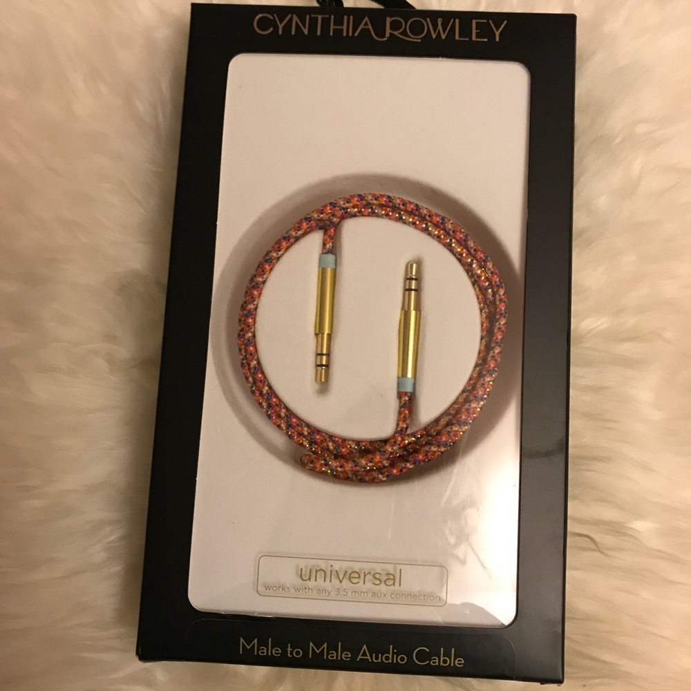 Cynthia Rowley male to male audio cable