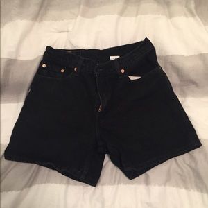 Black Levi shorts