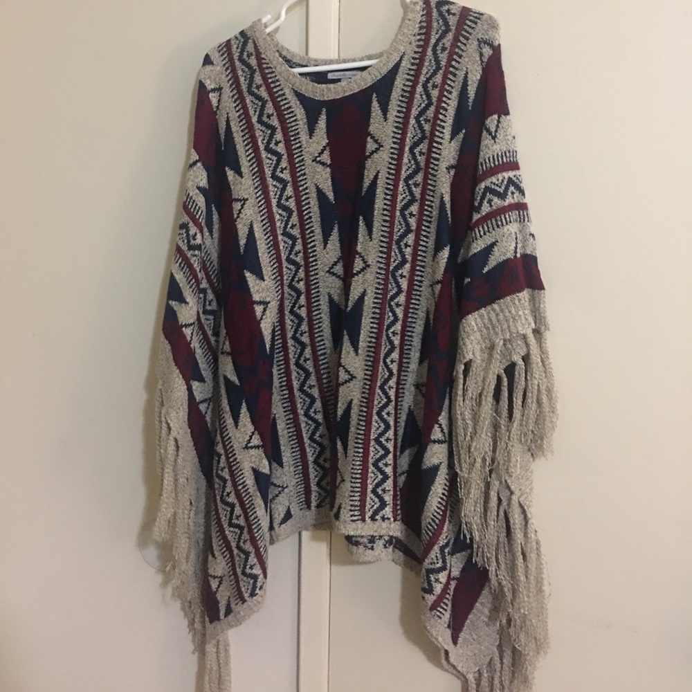 Cute Cabin Poncho. Perfect for Winter.