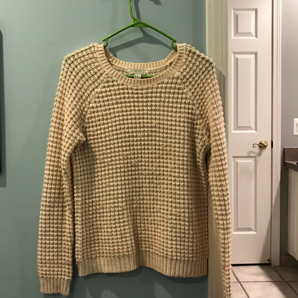 Pale Pink Chunky Knit Sweater