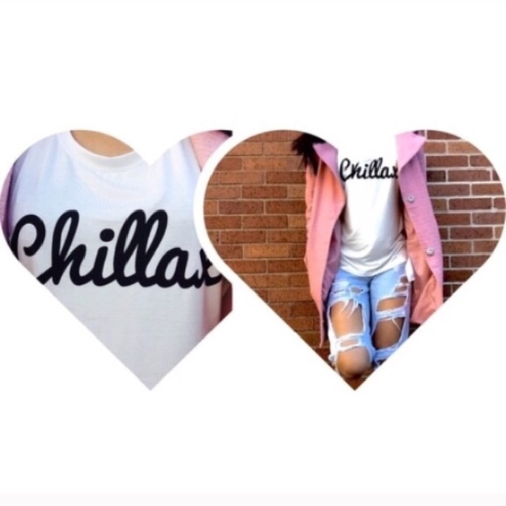 NWT “Chillax” Graphic Tank