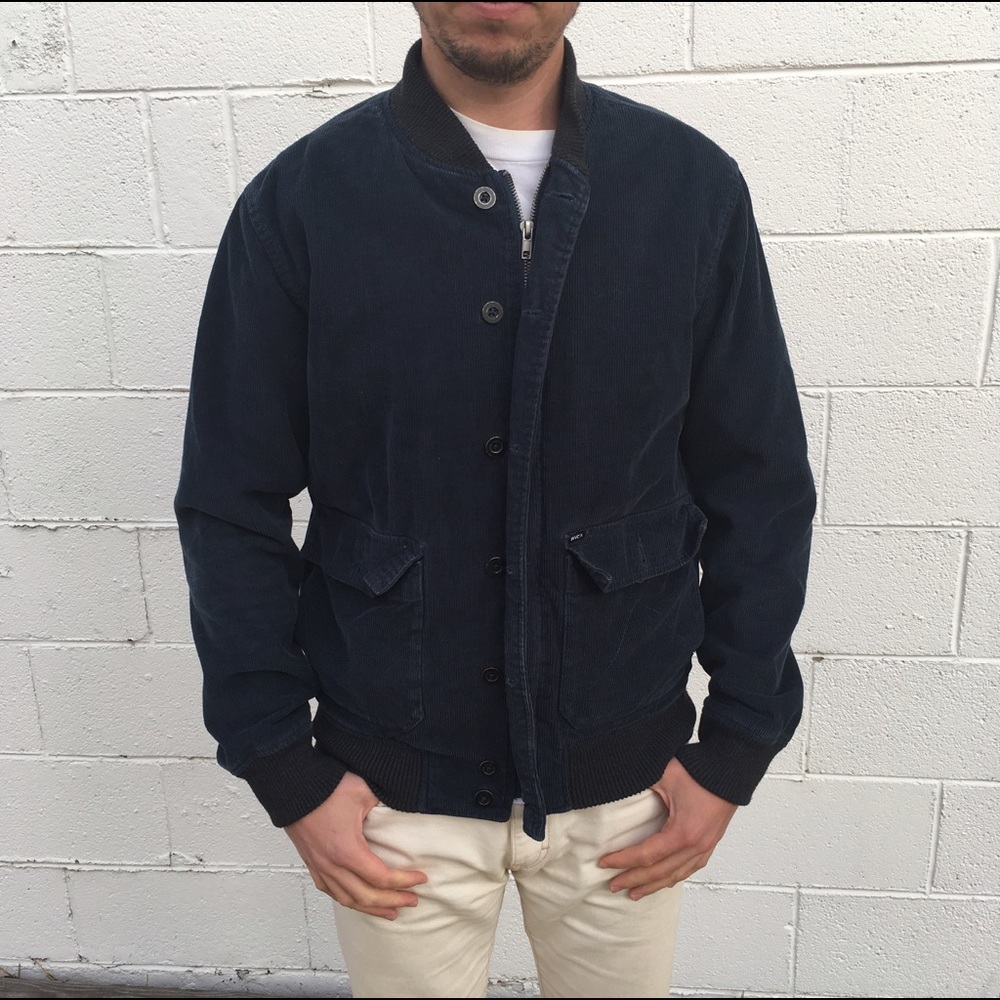 RVCA Varso corduroy varsity jacket coat