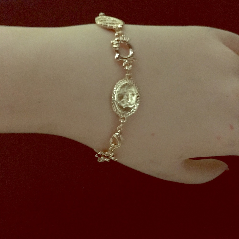 Hello kitty rose gold bracelet/ stainless steel.