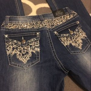 Love indigo boot cut jeans