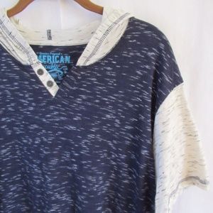 Young Mens American Republic Hooded Tee