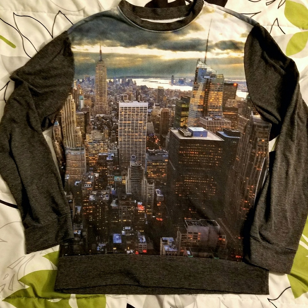 Carbon Men's Large Long Sleeve Shirt New York