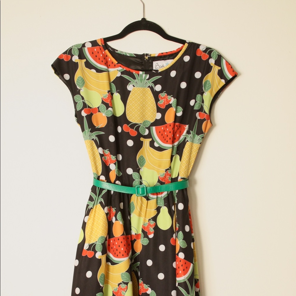 Bea and Dot fruit print dress modcloth