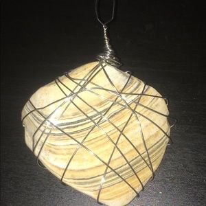 Rockaway Beach New York Seashell Pendant