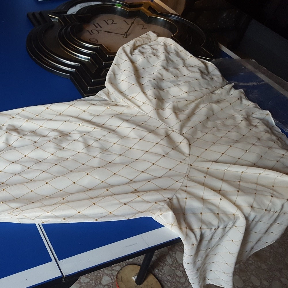 Off White & Gold embellishments