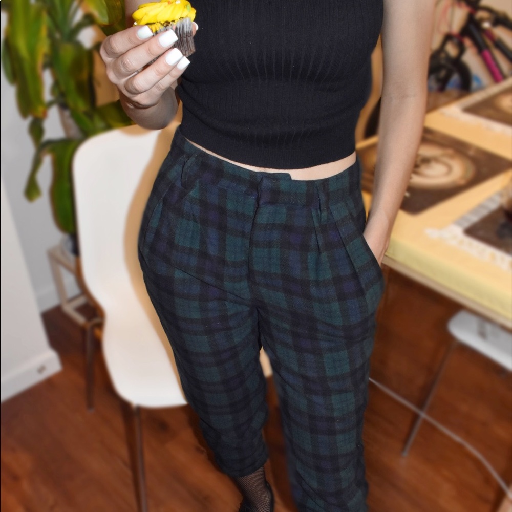 Green trousers
