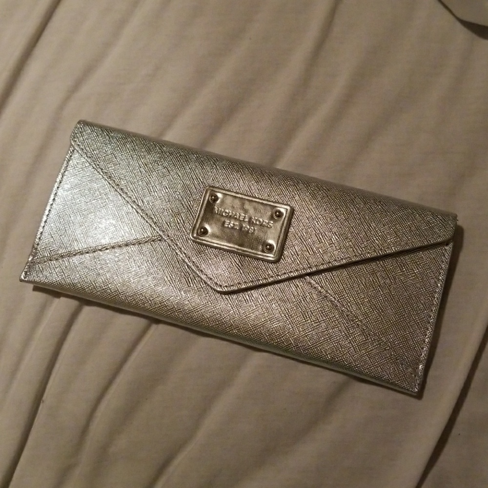TODAY ONLY!!  Michael Kors silver envelope