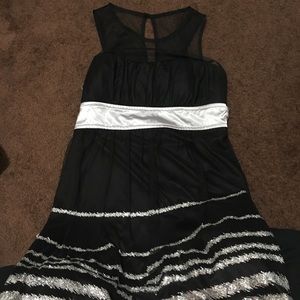 Black and Silver Dress