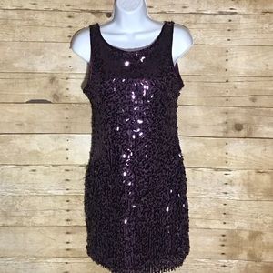 Forever 21 Purple sequin dress size small