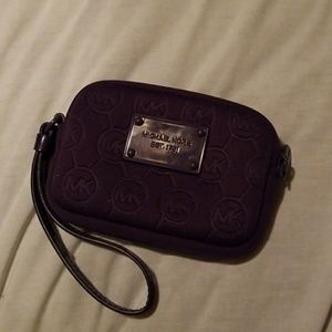 Small Michael Kors purple wristlet