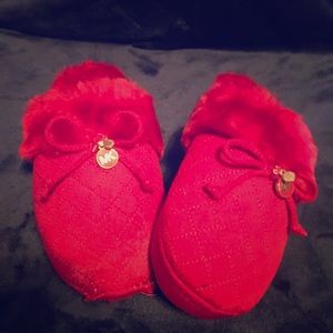 Red Michael kors slippers