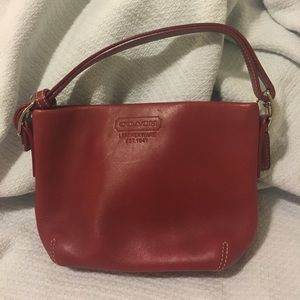 Coach Red Leather Handbag